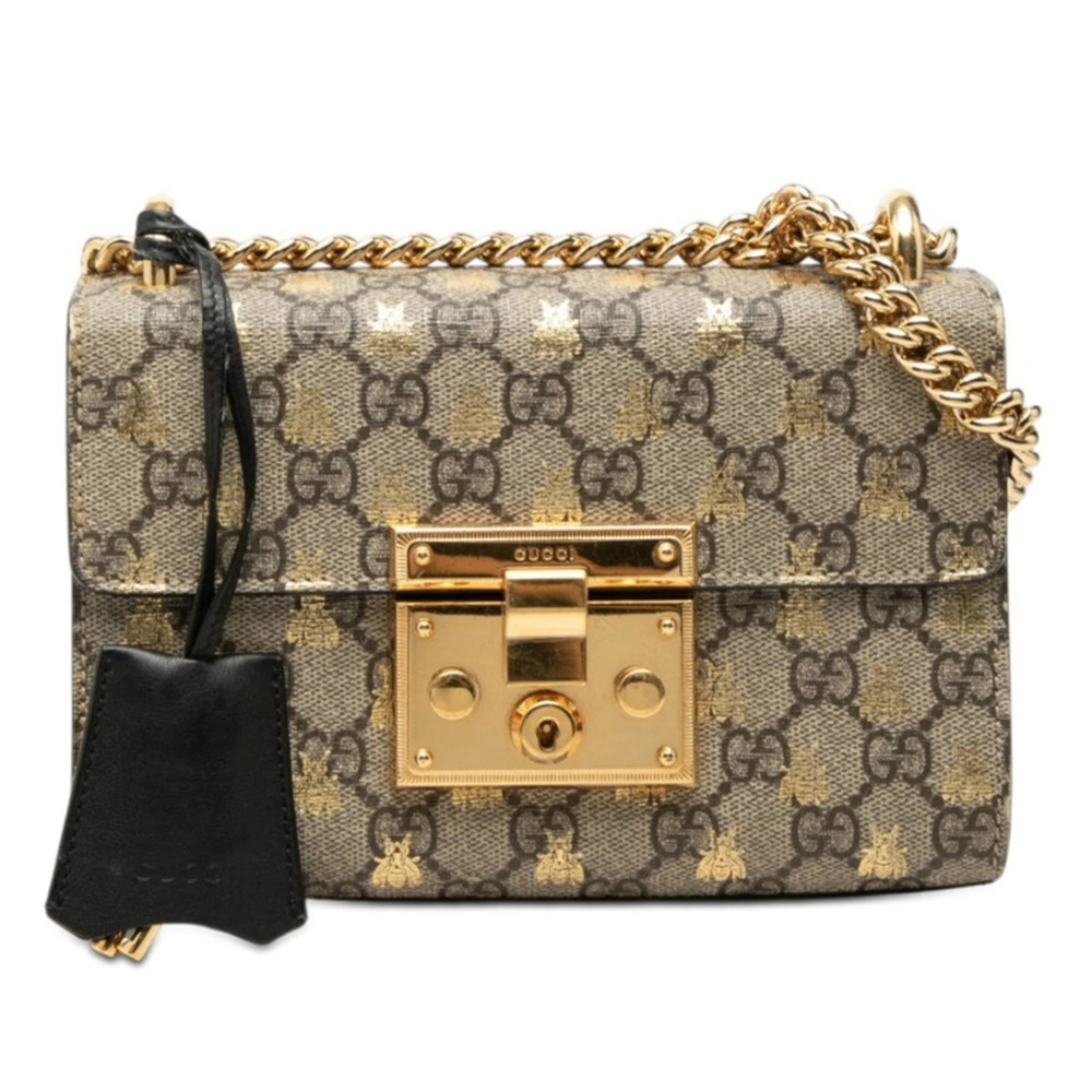 GUCCI Black Leather Shoulder Bag